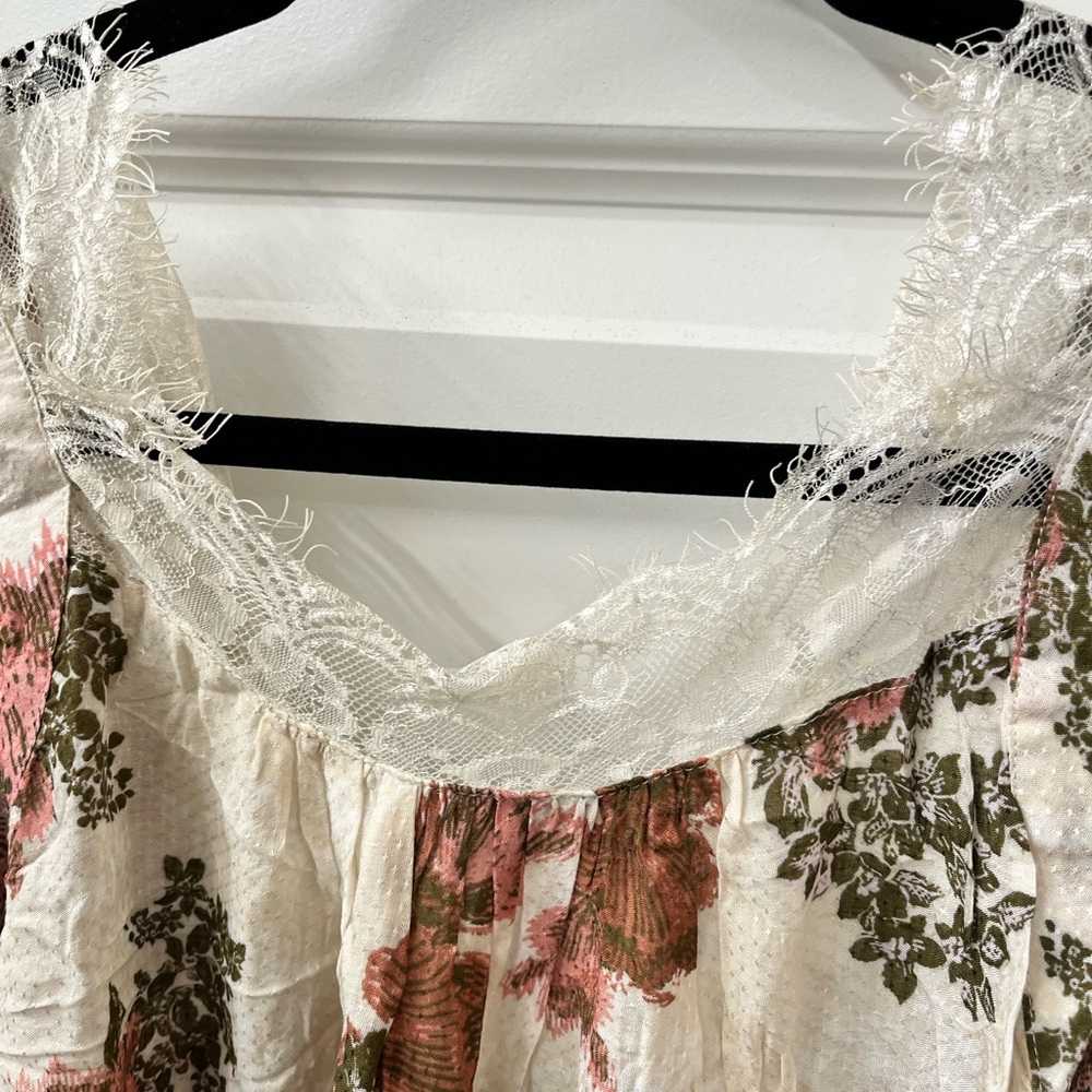 Free People Pink and Babydoll Dress/Tunic with Plunge Neckline - Picture 13 of 13